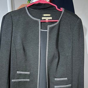 Talbots Charcoal Collarless Blazer
